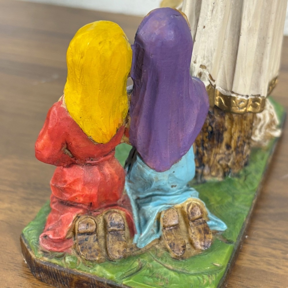 Fontanini Vintage Our Lady of Fatima Hand Painted Italian Catholic Virgin Mary - Picture 8 of 14